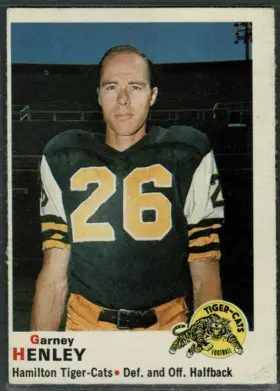 1971 O-Pee-Chee CFL Garney Henley #16 Hall of Fame Hamilton Tiger-Cats EX-MT 6