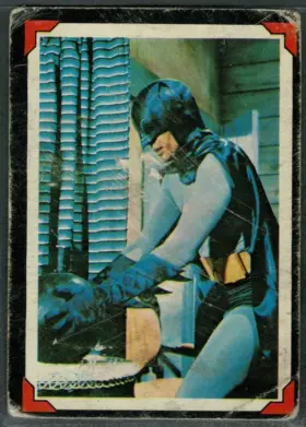 1966 O-Pee-Chee Batman #17 Cautious Caped Crusader Riddler Back Batman Series