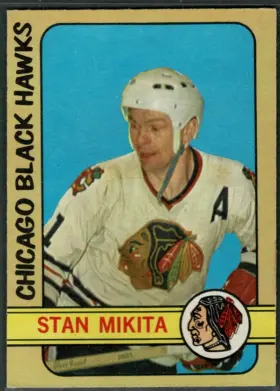 1972-73 O-Pee-Chee Stan Mikita #177 Chicago Black Hawks Hall of Fame