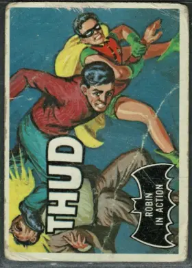 1966 O-Pee-Chee Batman Robin in Action #18 Canadian Printing Black Bat Series