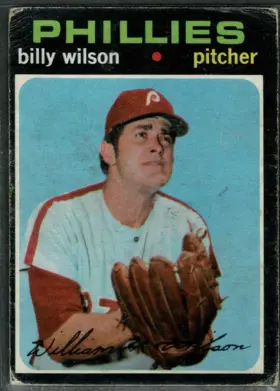 1971 O-Pee-Chee Billy Wilson #192 Philadelphia Phillies