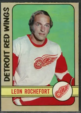 1972 O-Pee-Chee Leon Rochefort #204 Detroit Red Wings
