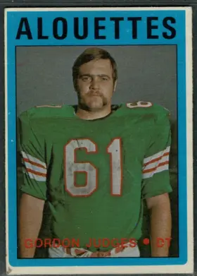 1972 O-Pee-Chee CFL Gordon Judges #22 Montreal Alouettes VG-EX 4