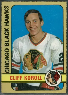 222 Cliff Koroll 1972 73 O Pee Chee from Front 2