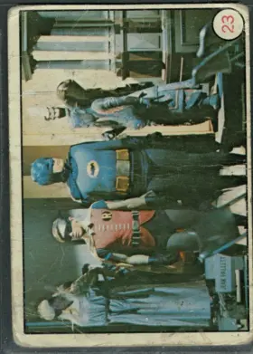 1966 O-Pee-Chee Batman and Robin #23 Puzzle Back Bat Laffs