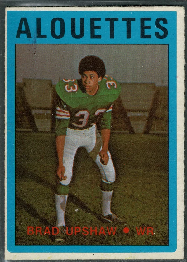 1972 O-Pee-Chee CFL Brad Upshaw #24 Montreal Alouettes VG 3