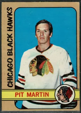 1972-73 O-Pee-Chee Pit Martin #24 Chicago Black Hawks Bill Masterton Winner