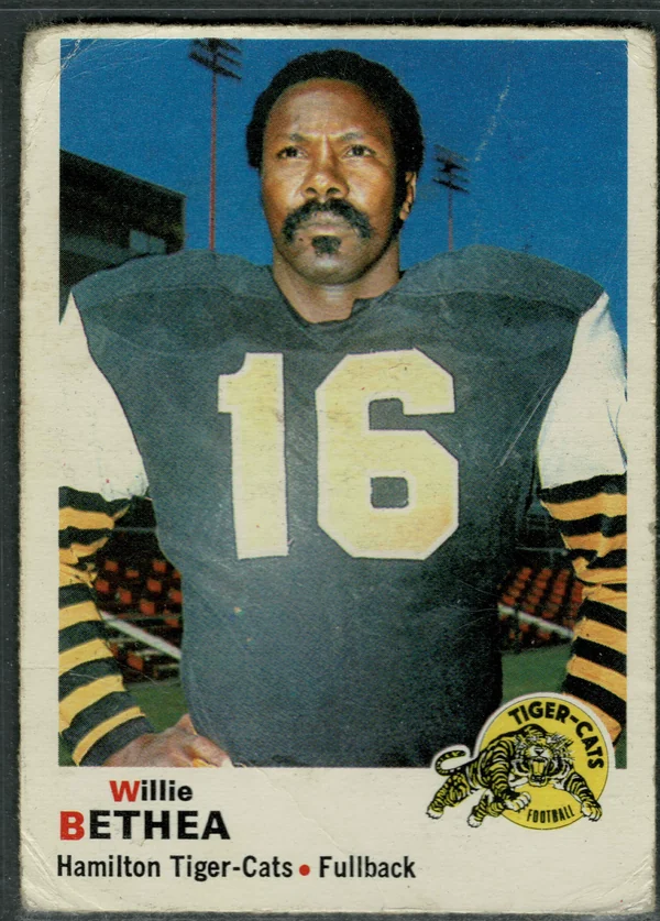 1970 O-Pee-Chee Willie Bethea #24 Hamilton Tiger-Cats G 2