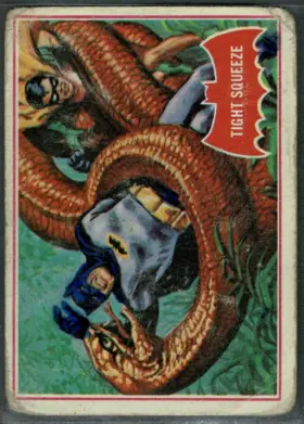 1966 O-Pee-Chee Batman #24A Tight Squeeze Joker Puzzle Back Canadian Red Bat