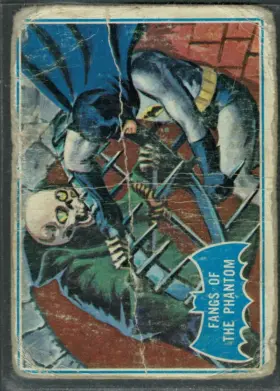 1966 Topps Batman The Scarecrow #24B Raw Batman Blue Bat B Series