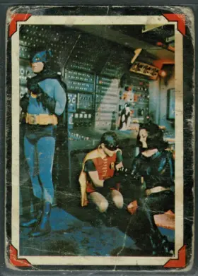 1966 O-Pee-Chee Batman #27 De-Clawed Catwoman Riddler Back Batman Series