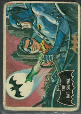 1966 O-Pee-Chee Batman The Bat Signal #3 Canadian Printing Black Bat Series