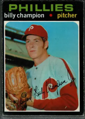 1971 O-Pee-Chee Billy Champion #323 Philadelphia Phillies