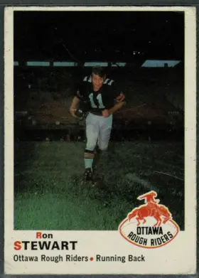 1970 O-Pee-Chee Ron Stewart #37 Ottawa Rough Riders EX 5