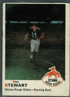 1970 O-Pee-Chee Ron Stewart #37 Ottawa Rough Riders VG-EX 4