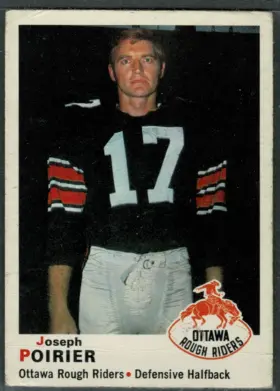 38 Joseph Poirier 1970 O Pee Chee Cfl Front Ex from 5 1