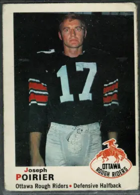 1970 O-Pee-Chee Joseph Poirier #38 Ottawa Rough Riders EX 4