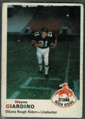 39 Wayne Giardino 1970 O Pee Chee Cfl Front Ex from 5 1