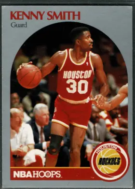 1990 NBA Hoops Kenny Smith #414 Houston Rockets