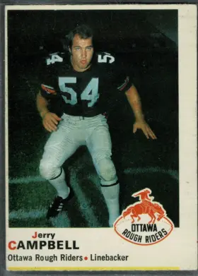 1970 O-Pee-Chee Jerry Campbell #45 Ottawa Rough Riders EX 5