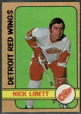1972-73 O-Pee-Chee Nick Libett #45 Detroit Red Wings EX-MT 6