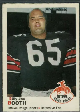 1970 O-Pee-Chee Billy Joe Booth #46 Ottawa Rough Riders EX 5