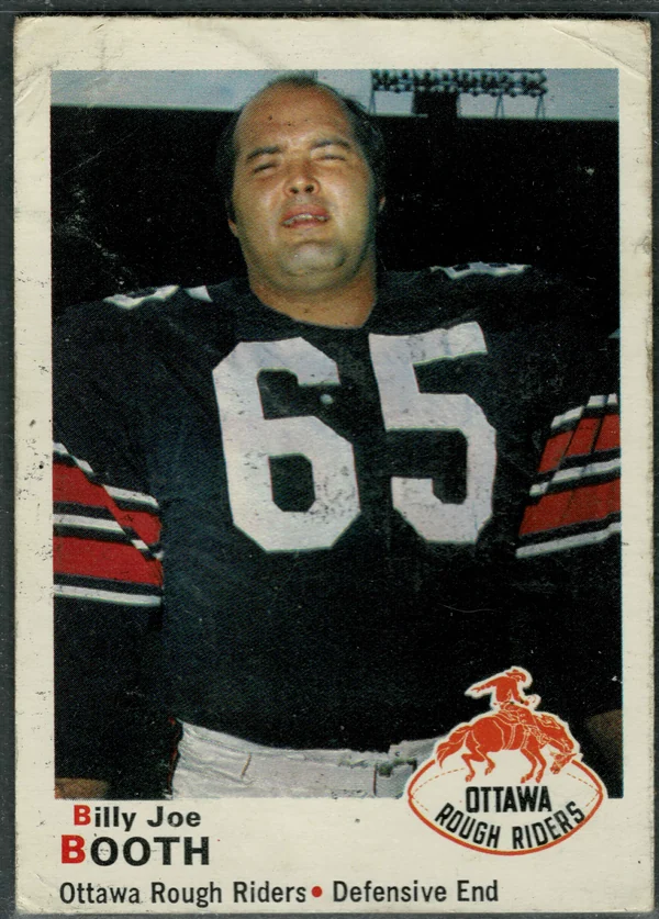 1970 O-Pee-Chee Billy Joe Booth #46 Ottawa Rough Riders VG-EX 4