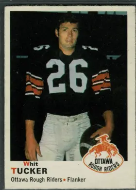 1970 O-Pee-Chee CFL Whit Tucker #47 Ottawa Rough Riders EX 5