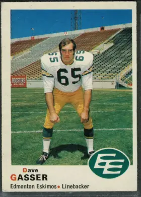 1970 O-Pee-Chee Dave Gasser #50 Edmonton Eskimos EX 5