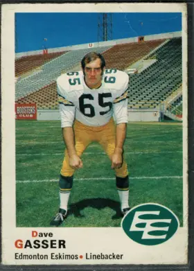 1970 O-Pee-Chee Dave Gasser #50 Edmonton Eskimos VG-EX 4