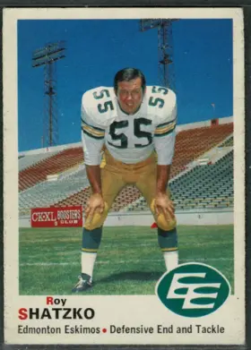 1970 O-Pee-Chee Roy Shatzko #53 Edmonton Eskimos EX 5