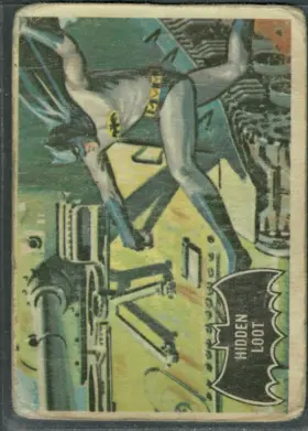 1966 O-Pee-Chee Batman Hidden Loot #55 Last Card Canadian Printing Black Bat Series
