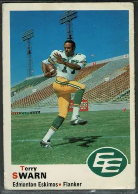 1970 O-Pee-Chee Terry Swarn #57 Edmonton Eskimos VG 3
