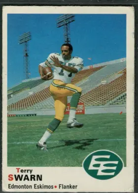 1970 O-Pee-Chee Terry Swarn #57 Bilingual Back Edmonton Eskimos CFL VG-EX 4