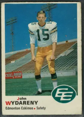1970 O-Pee-Chee John Wydareny #59 Edmonton Eskimos EX 5