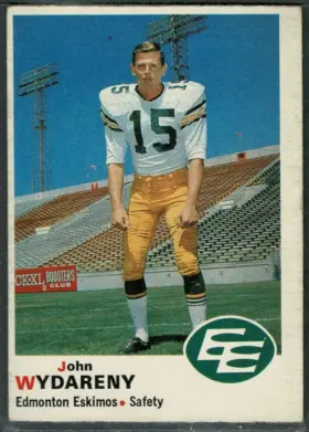 1970 O-Pee-Chee John Wydareny #59 Edmonton Eskimos EX-MT 6