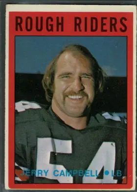 1972 O-Pee-Chee CFL Jerry Campbell #68 Base Set Ottawa Rough Riders CFL