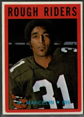1972 O-Pee-Chee CFL Al Marcelin #69 Base Set Ottawa Rough Riders CFL
