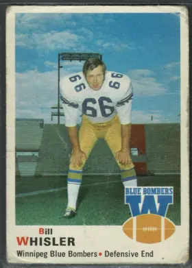 1970 O-Pee-Chee Bill Whisler #71 Winnipeg Blue Bombers G 2