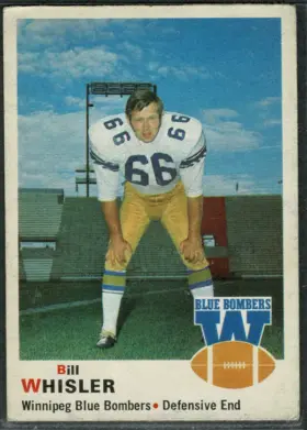 1970 O-Pee-Chee Bill Whisler #71 Winnipeg Blue Bombers VG-EX 4