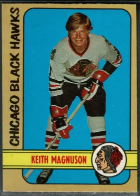 1972 O-Pee-Chee Keith Magnuson #71 Chicago Black Hawks