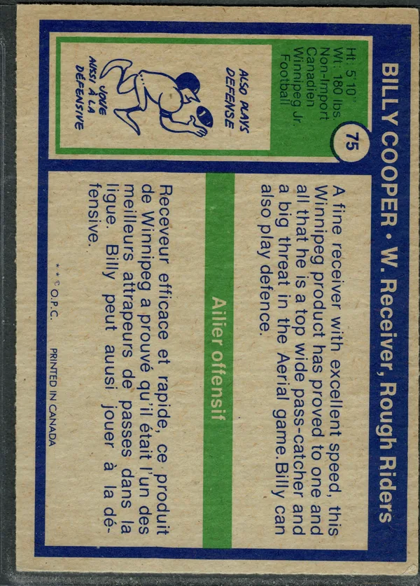 75 Billy Cooper 1972 O Pee from Chee Back
