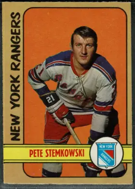 1972-73 O-Pee-Chee Pete Stemkowski #78 New York Rangers EX 5