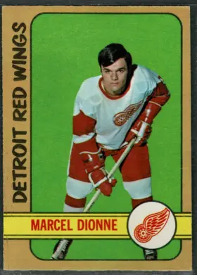 1972 O-Pee-Chee Marcel Dionne #8 Hall of Fame Second Year Card Detroit Red Wings