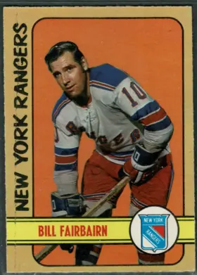 1972-73 O-Pee-Chee Bill Fairbairn #87 New York Rangers