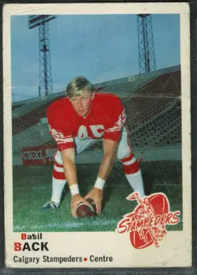 1970 O-Pee-Chee CFL Basil Back #88 Name Error Calgary Stampeders VG-EX 4