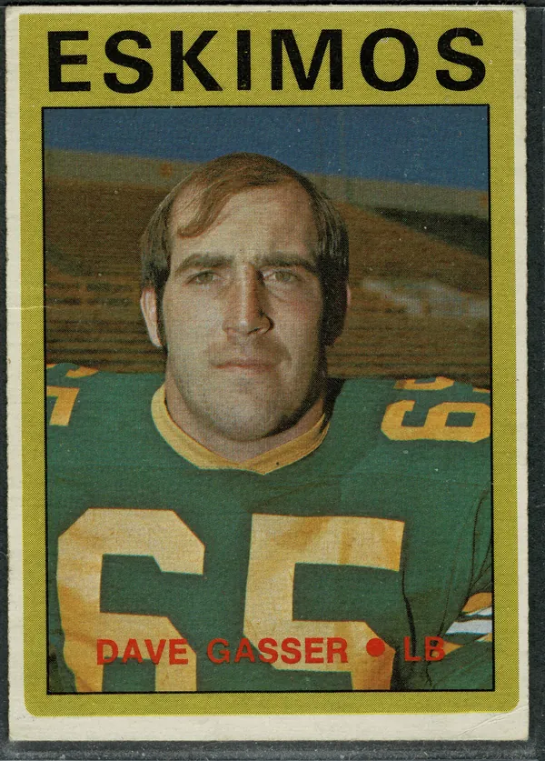 1972 O-Pee-Chee Dave Gasser #94 Edmonton Eskimos