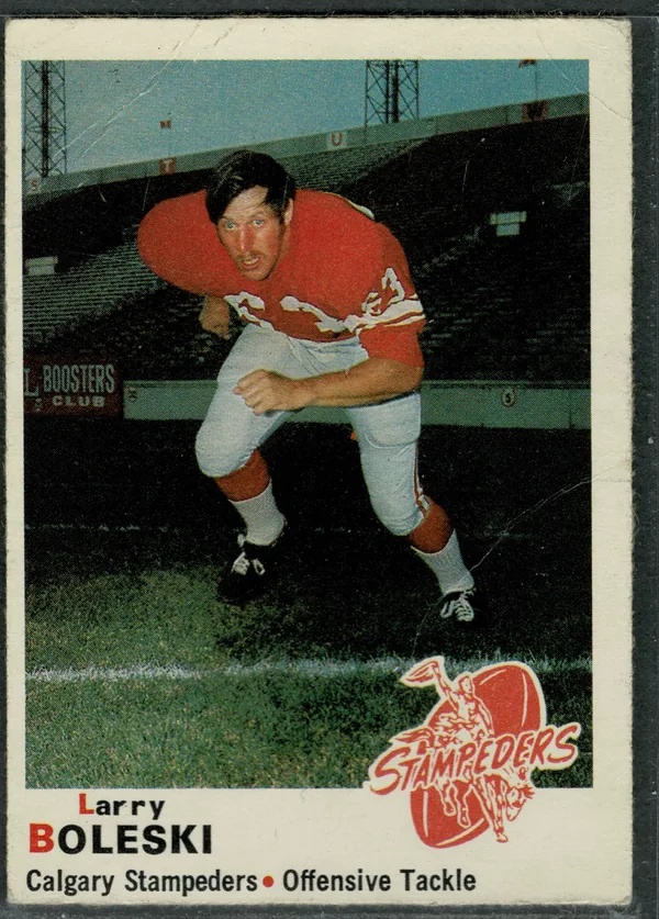 1970 O-Pee-Chee Larry Boleski #94 Calgary Stampeders CFL Football Card VG 3
