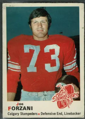 1970 O-Pee-Chee Joe Forzani #97 Forzani Group Sport Chek Co-Owner Calgary Stampeders VG-EX 4