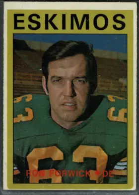 1972 O-Pee-Chee Ron Forwick #98 Edmonton Eskimos